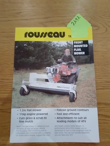Rousseau flail mower front - rousseau,