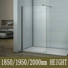 Walk In Wet Room Shower Screen And Tray Enclosure Panel 8mm Easy Glass Cubicle