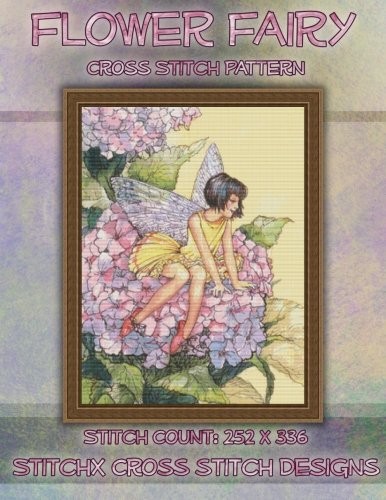 Flower fairy cross - fairy, stitch