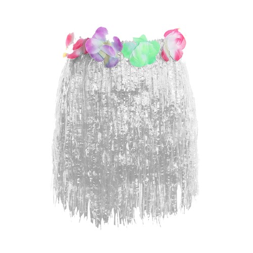 White hula grass - skirt, 40cm