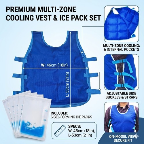 Cooling vest ice pack - vest,