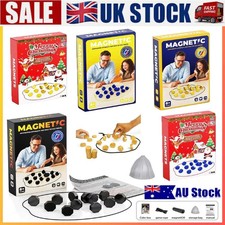 Magnetic Travel Chess Game – Portable Family Strategy Board Set with Stones Xmas