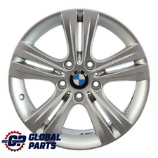 BMW F30 F31 F32 Silver Alloy Wheel Rim 17" Double Spoke 392 ET:37 7,5J 6796239