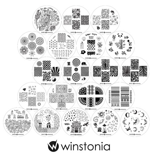 Winstonia nail art - nail, stamping