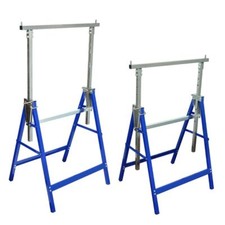 2x Scaffolding Trestles Steel Set Builders Adjustable Construction Scaffold S2Q8