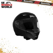 Royal Enfield modular adroit helmet with clear visor - matt black solid L-580MM