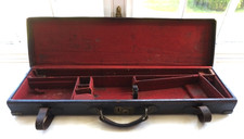 LEATHER GUN CASE 30" BRASS