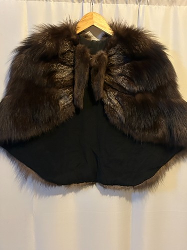 Vintage real fur - , cape