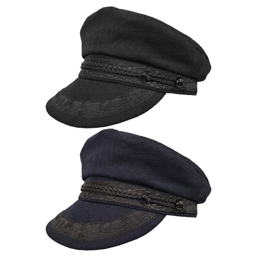 Wool hat breton braid greek - wool,