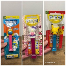 Pez Bundle - Pokemon Pikachu Hello Kitty Smurfs Smurfette