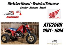 Honda ATC250R ATC250 R Service