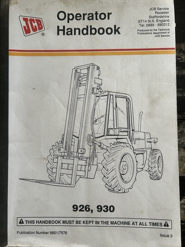 Jcb loadall 926 930 rough - loadall,