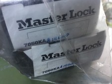 2 Matching 2 Keys 14G002 Master Lock 2 in. Padlock Body 7050KA Stainless Silver
