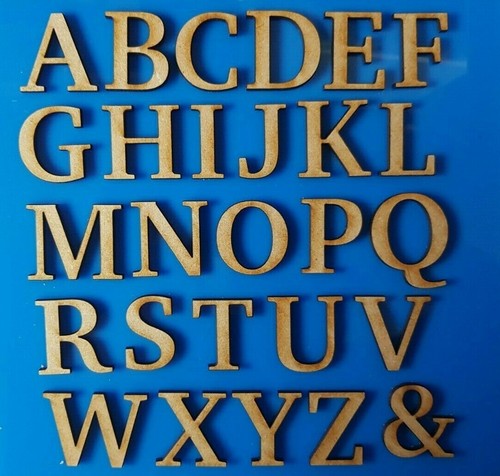 Wooden letters numbers sizes - wooden,