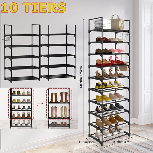 Narrow shoe rack tier - rack, 10