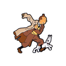 TinTin  and Snowy enamel pin