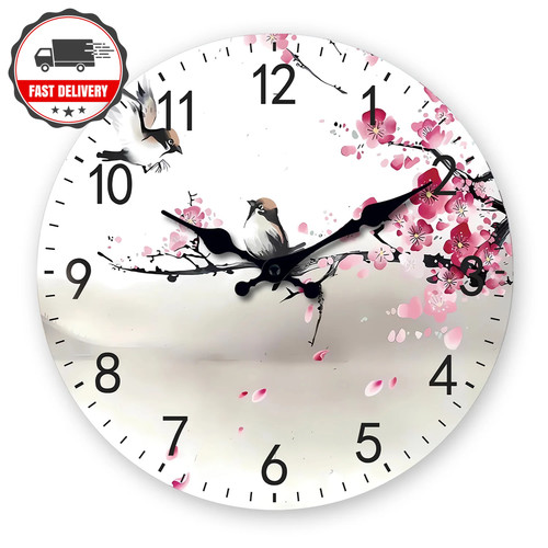 Cherry blossom birds wooden - cherry,