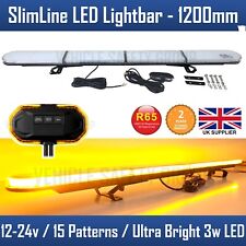 1200MM 1.2m 48" Van Truck LED Amber Light Bar Beacon Hazard Recovery Lightbar