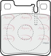 Apec Brake Pads Rear R90