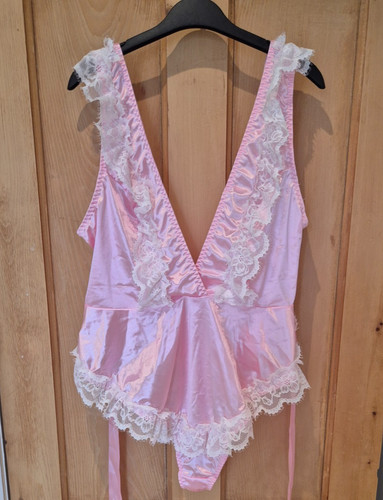 Pink satin lace - satin,