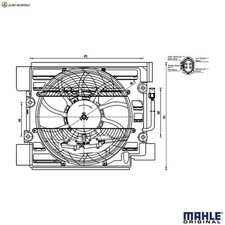 FAN AIR CONDITIONING CONDENSER ACF 23 000S FOR BMW M51D25 2.5L M52B20 2.0L M52B28 2.8L