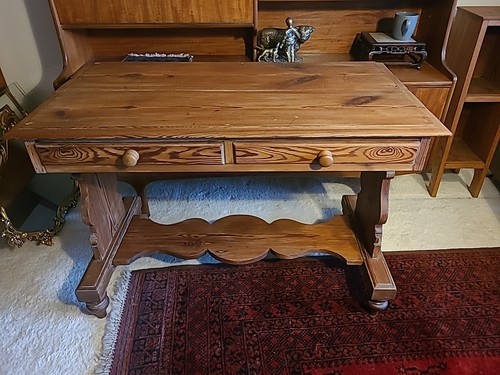 Victorian pine console table - victorian,