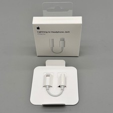 Genuine Apple iPhone Lightning to 3.5mm round Headphone Jack A1749 | Brand New