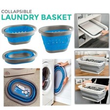 40L/67L FOLDING COLLAPSIBLE LAUNDRY BASKET CLOTH WASHING SPACE SAVING POP UP BIN