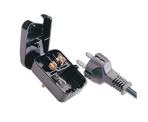 Schuko european pin uk - 3-pin,