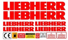 LIEBHERR  MINI DIGGER DECALS