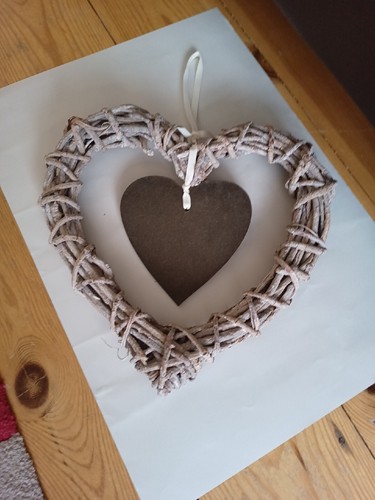 Antique wash heart shaped - antique,