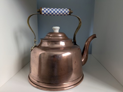 Vintage retro copper kettle - retro,