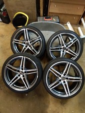 19 BORBET XTR Graphite Polished X4 ALLOY WHEELS