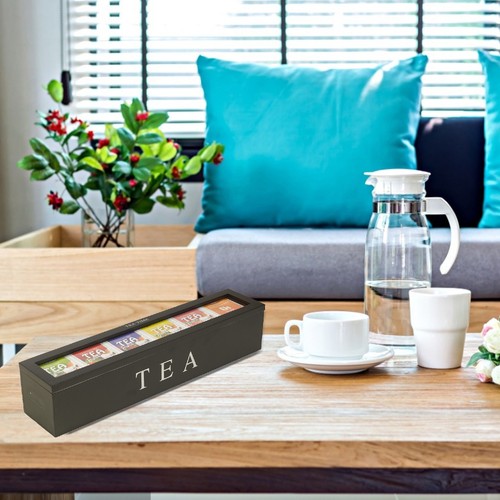 Tea bag organizer wooden - tea,
