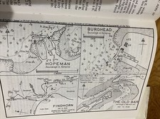 VINTAGE SEA CHART / NAUTICAL MAP 1971 - Hopeman, Burghead, Findhorn, Old Bar