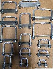 4 x square U-bolt u bolts Brackets Boat trailer 50x90x10mm Nuts & Plate UBS-50C
