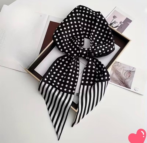 Black dot elegant imitation - black,