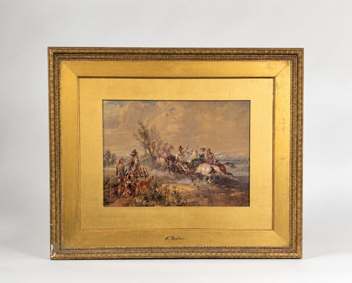 Original antique watercolour - original,