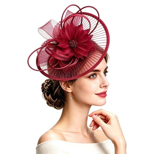 Fascinator hat headdress - fascinator, with