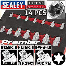 SEALEY E TORX External E Torx Female Torx Sockets 1/4" 3/8" 1/2" Drive E4 - E24
