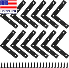 12 Pack L Shape Flat Bracket