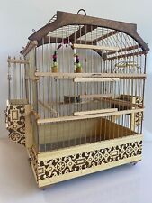Hand made Bird Cage Mule, Finch, Canary, Wooden Presents (S)