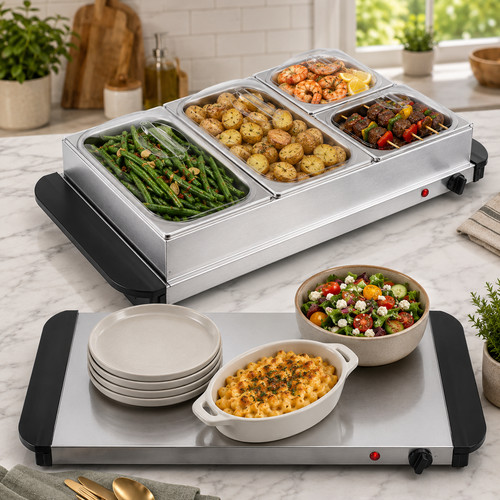 Hot plate and 4 tray - 2,