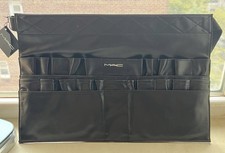MAC Cosmetics Pro Makeup Brush Tool Belt Organizer Apron Black PVC