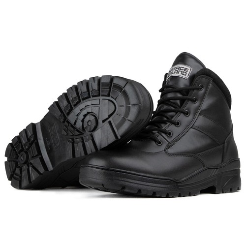 Black all leather - all, zip