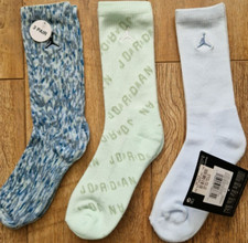 NIKE JORDAN JUMPMAN EVERYDAY DRI-FIT CREW SOCK 3 PACK MULTI SIZE 5-8 MIXED