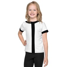 Black and White 10 Kids Crew Neck Ben Shirt Costume