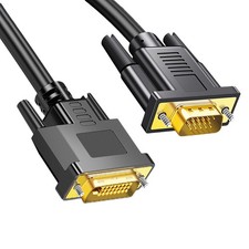 DVI to VGA Cable Dual Link DVI24+1 to VGA D-Sub Video Adapter Cable Lead 1m - 2m