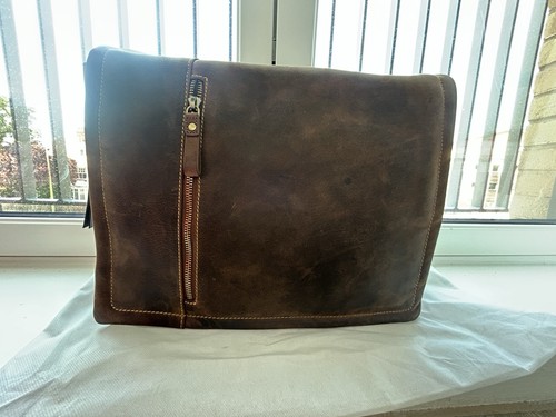 Visconti leather messenger bag - visconti,