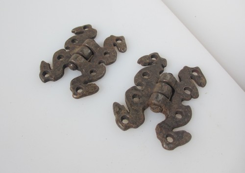 Vintage iron hinges cupboard - iron,